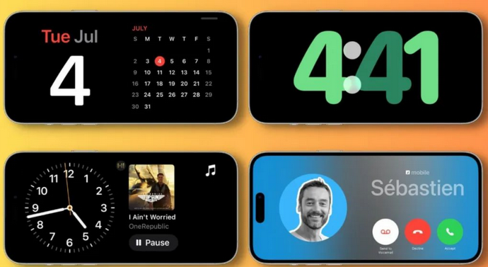 文峰苹果手机维修分享iOS17横屏充电待机显示有什么好处 
