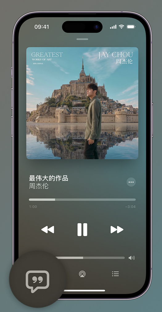 文峰iphone维修分享如何在iPhone上使用Apple Music全新唱歌功能 