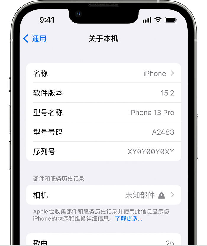 文峰苹果维修分享iPhone 出现提示相机“未知部件”是什么原因？ 