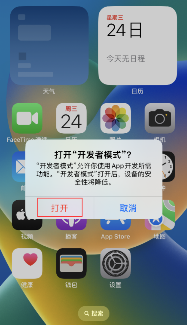 文峰苹果手机维修分享如何打开开发者模式 